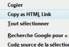 Copy as HTML Link