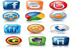 High details social icons