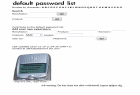 Default Password List