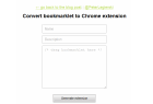 Bookmarklet to Extension pour Chrome