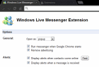 Windows Live Messenger Extension pour Chrome