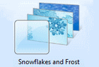 Thème pour Windows 7/8 : Flocons de neige et givre