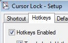 Cursor lock