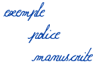 17 Polices Manuscrites True-Type