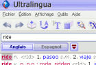 Ultralingua Dictionnaire Espagnol-Anglais