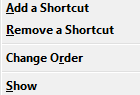 File and Folder Shortcuts