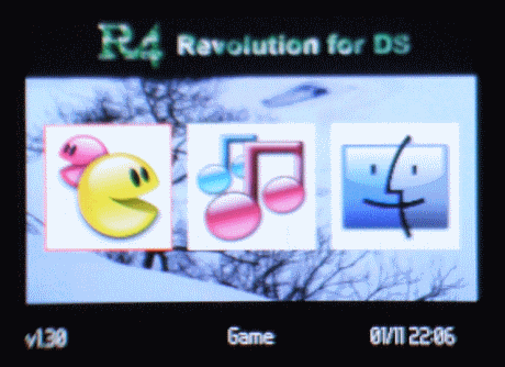 Logiciel R4 préinstallé pour R4i 3DS RTS avant l'expédition
