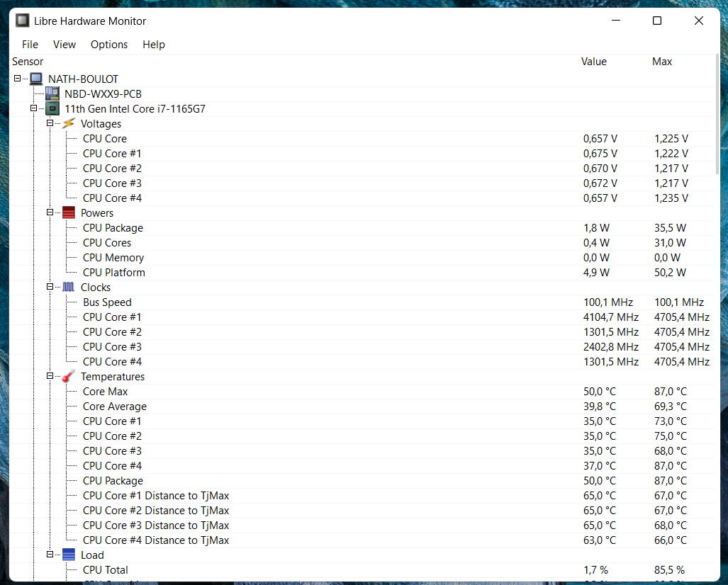 Libre Hardware Monitor